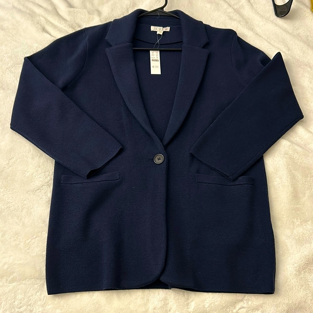jcrew sweater blazer